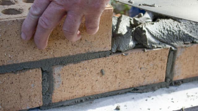 How to build a brick or block wall